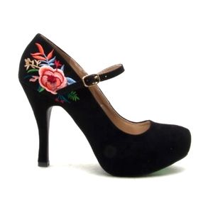 Trench 373 x Black suede w hidden Platform